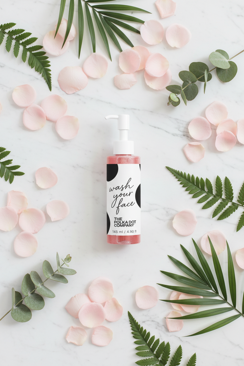 Flat lay with botanicals